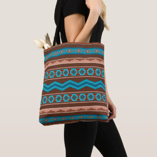 Southwest Style Geometric Cameron Gorge Design Tote Bag
