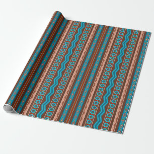 Southwest Style Geometric Cameron Gorge Design Wrapping Paper