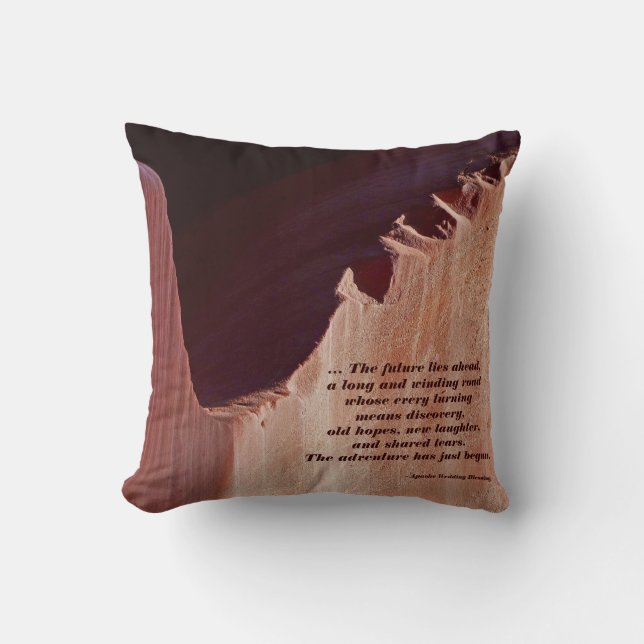 Southwest Style Pillow Apache Wedding Blessing (Front)