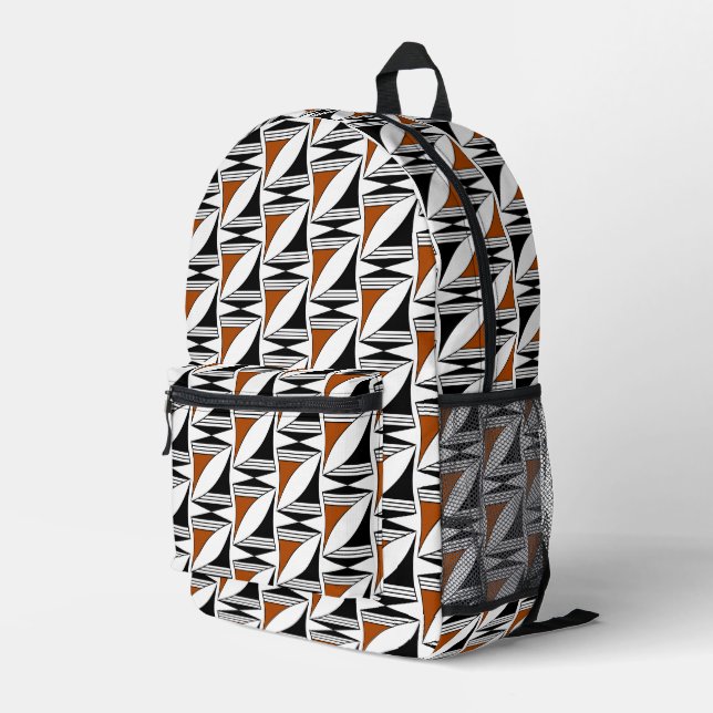 Southwest Sun and Moon Printed Backpack (Back Corner Right)