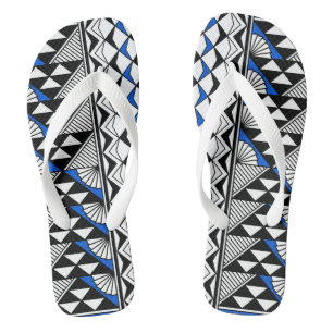 Southwest Sun and Rain in Blue Thongs