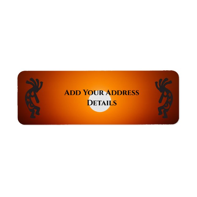 Southwest Sun Kokopelli Address Label Return Address Label (Front)