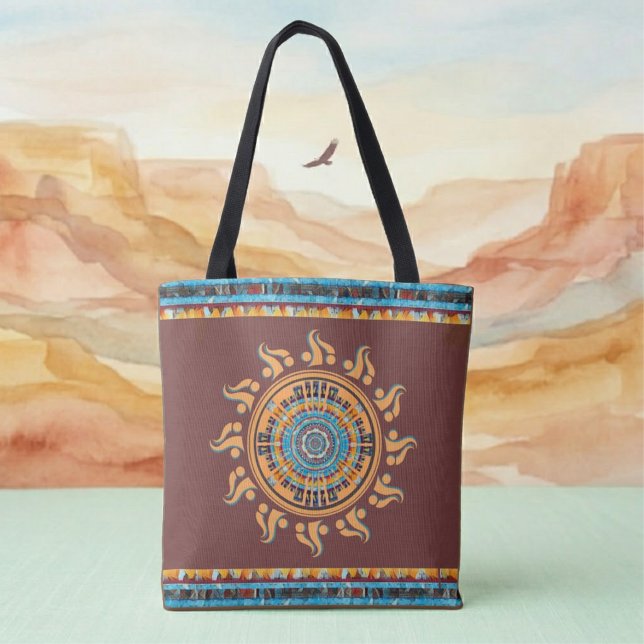 Southwest Sun Mandala Tote Bag (Creator Uploaded)