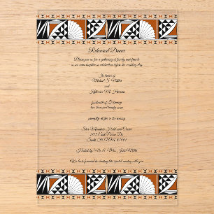 Southwest Sunrise Acrylic Invitations