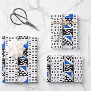 Southwest Sunrise in Blue Wrapping Paper Sheet