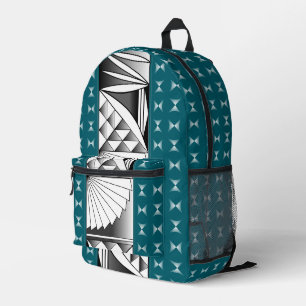 Southwest Sunrise in Deep Teal Printed Backpack