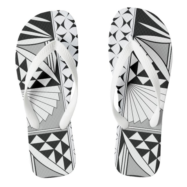 Southwest Sunrise in Grey Thongs (Footbed)