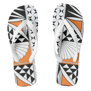 Southwest Sunrise in Orange Thongs