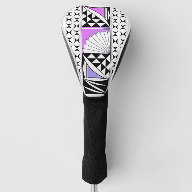 Southwest Sunrise in Purple Fade Golf Head Cover (Front)