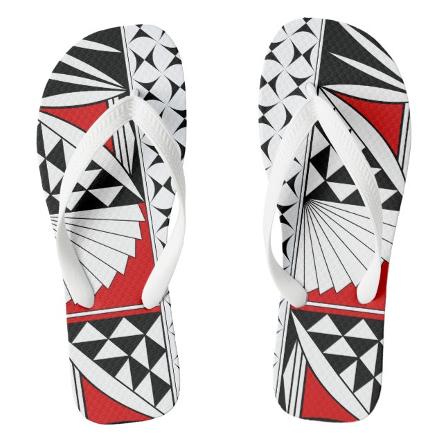 Southwest Sunrise in Red Thongs (Footbed)