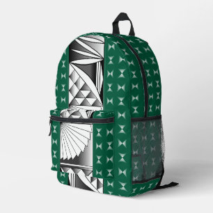 Southwest Sunrise in Sage Green Printed Backpack