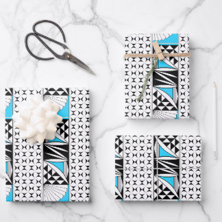 Southwest Sunrise in Turquoise Wrapping Paper Sheet