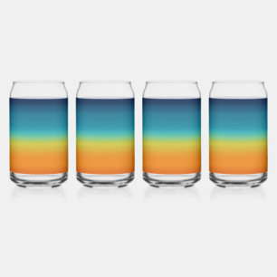Southwest Sunset Colours Can Glass