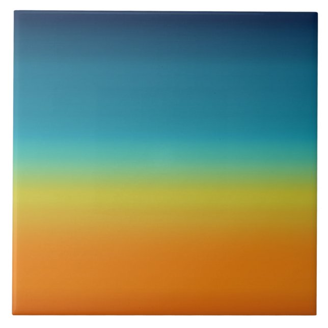 Southwest Sunset Colours Ceramic Tile (Front)