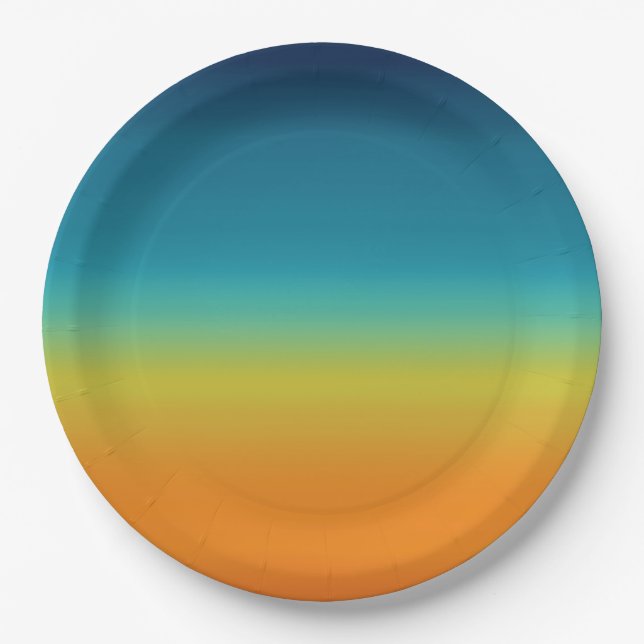Southwest Sunset Paper Plate (Front)