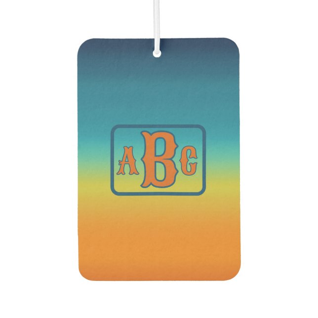 Southwest Sunset Personalised Car Air Freshener (Front)