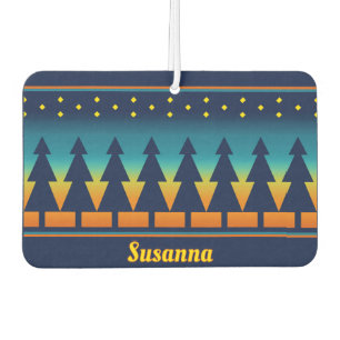 Southwest Sunset Pines Design Personalised Car Air Freshener
