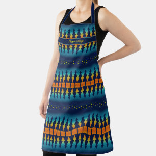 Southwest Sunset Pines & Starry Sky Geometric Apron