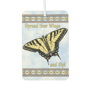 Southwest Swallowtail Butterfly Blue Sky Custom Car Air Freshener