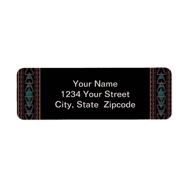 Southwest Tapestry Return Address Labels (Front)