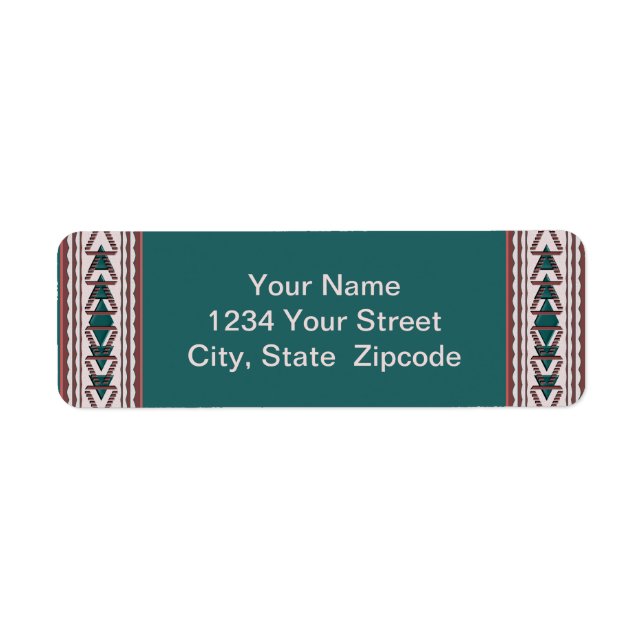 Southwest Tapestry Return Address Labels (Front)