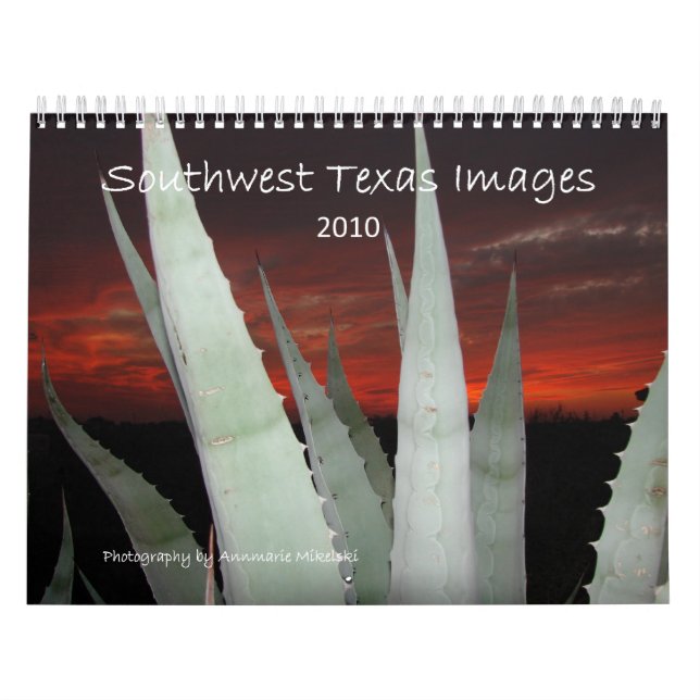 Southwest Texas Images 2016 Calendar (Cover)