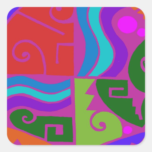 Southwest Tortuga Square Sticker (Front)
