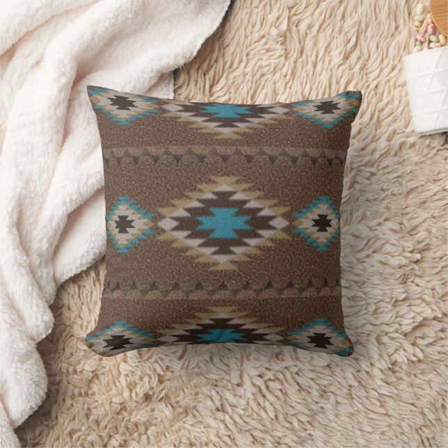 Southwest Tranquillity Cotton Throw Pillow 16x16 (Blanket)
