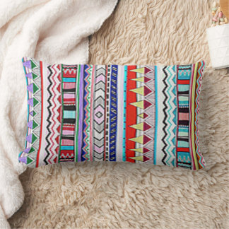Southwest Tribal Lumbar Throw Pillow – Colourful B