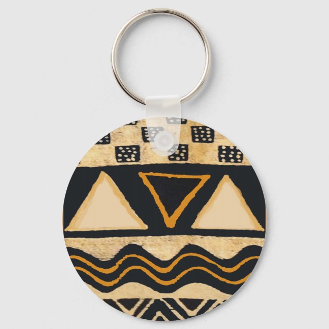 Southwest Tribal Native American Design Key Ring (Front)