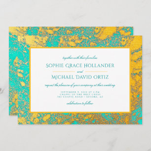Southwest Turquoise and Gold Minerals Invitation