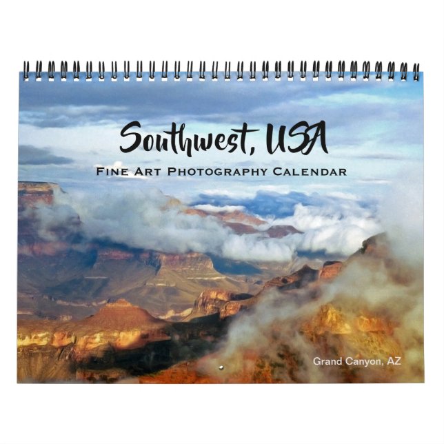 Southwest USA Fine Art Photography 2026 Calendar (Cover)