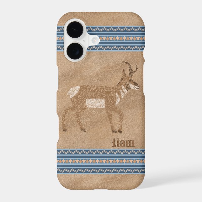 Southwest Walking Pronghorn Antelope Personalized (Back)