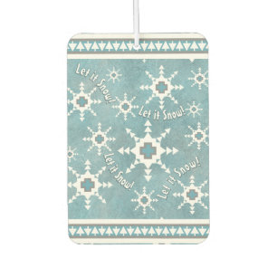 Southwest Winter Snow and Pine Trees Personalised Car Air Freshener