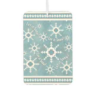 Southwest Winter Snow and Pine Trees Personalised Car Air Freshener