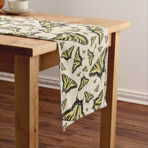 Southwest Yellow Swallowtail Butterflies All Over Medium Table Runner