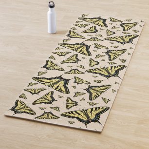Southwest Yellow Swallowtail Butterflies All Over Yoga Mat