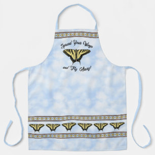 Southwest Yellow Swallowtail Butterfly Personalise Apron