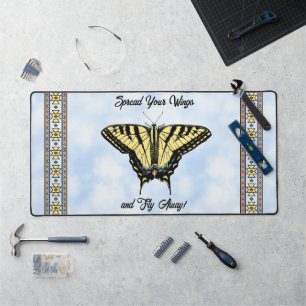 Southwest Yellow Swallowtail Butterfly Personalise Desk Mat