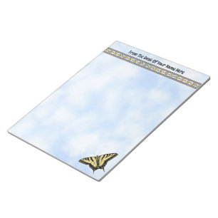 Southwest Yellow Swallowtail Butterfly Personalise Notepad
