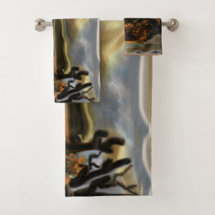 Southwestern Abstract Art Bath Towel Set