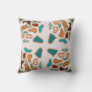 Southwestern Abstract Earth Tone Pattern Art Cushion