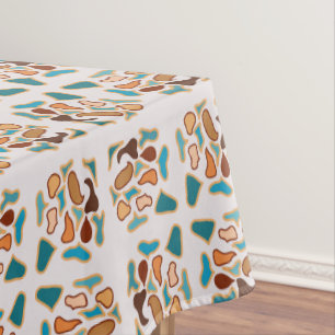 Southwestern Abstract Earth Tone Pattern Art Tablecloth
