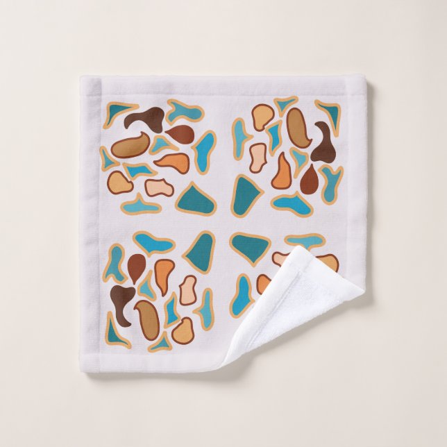 Southwestern Abstract Earth Tone Pattern Art Wash Cloth (Wash Cloth)