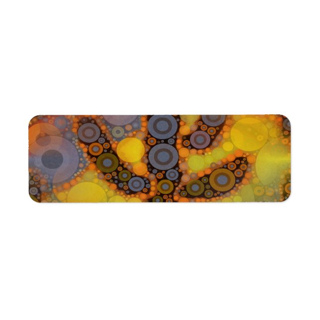 Southwestern Arizona Saguaro Cactus Mosaic Design Return Address Label (Front)