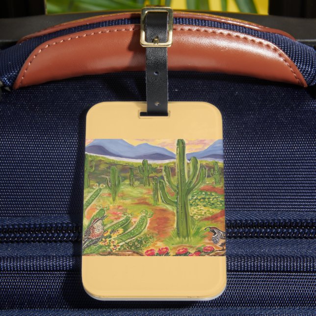 Southwestern Art Luggage Tag (Front Insitu 2)
