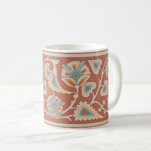 Southwestern Art Nouveau Floral Coffee Mug