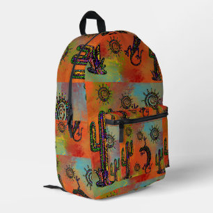 SOUTHWESTERN ART PRINTED BACKPACK