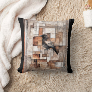 Southwestern Art: Raven Hears the Ancestors Cushion