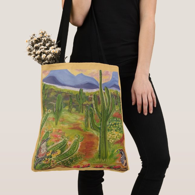 SOUTHWESTERN ART TOTE BAG (Close Up)